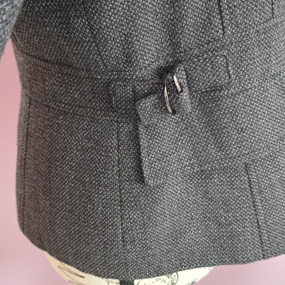 Calvin Klein Charcoal Gray Blazer Career Classy 10 - Picture 11 of 12